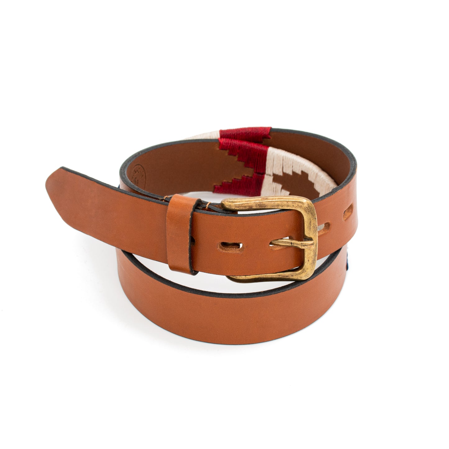 Embroidered Leather Belt