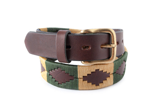 Embroidered Leather Belt