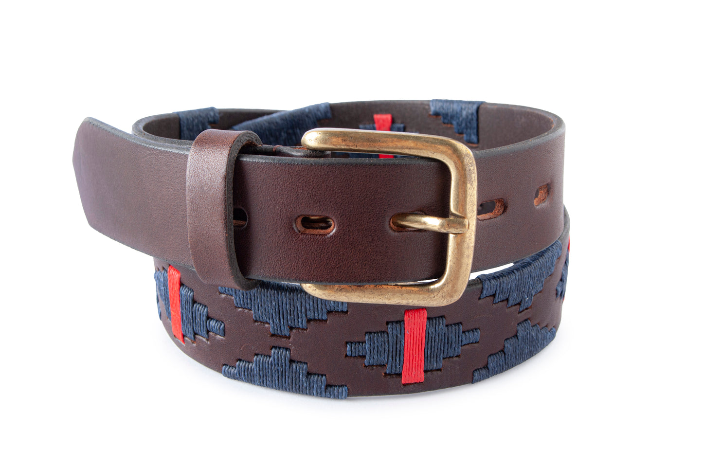 Embroidered Leather Belt